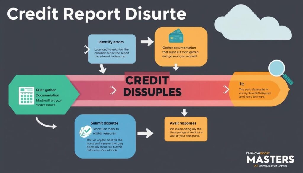 Credit report disputes process