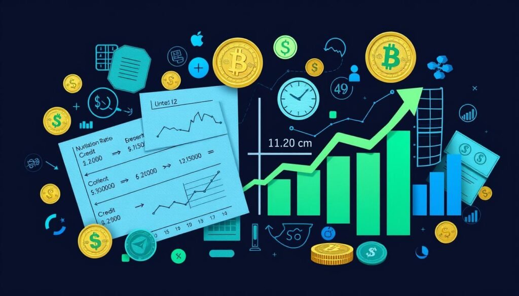Credit utilization ratio calculation